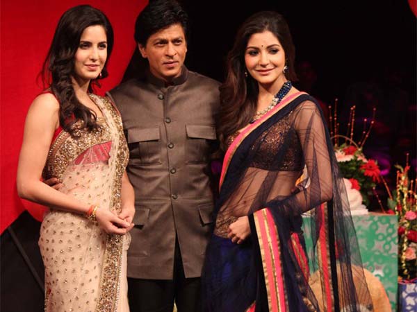Shahrukh Khan Katrina & Anushka on sets of Indias Got Talent
