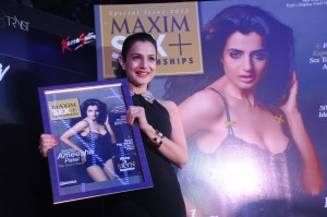 Ameesha Patel launches new issue of MAXIM