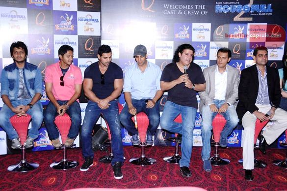 Housefull 2 team in a promotional event in Bangalore