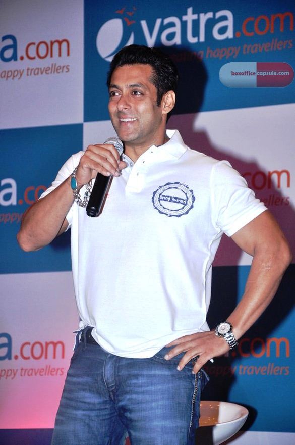 Salman Khan at the launch of association with Yatra.com