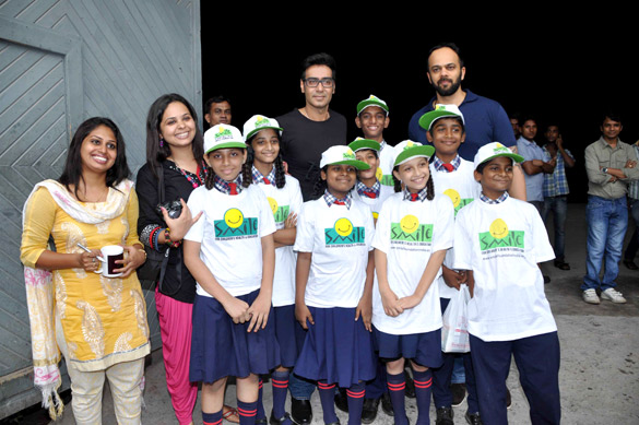 Ajay Devgn & Rohit Shetty visit Smile foundation