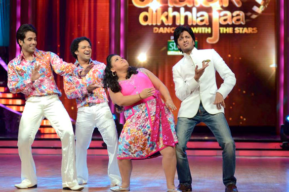 Tushhar & Riteish on sets of Jhalak Dikhlaa Ja