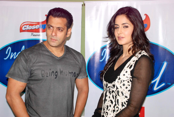 Salman Khan and Katrina Kaif at Indian Idol