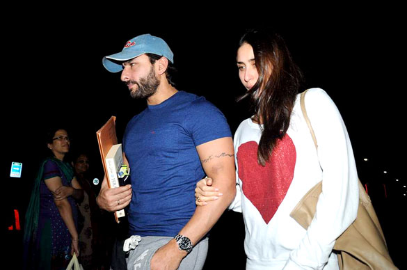 Kareena Kapoor & Saif Ali Khan clicked at airport