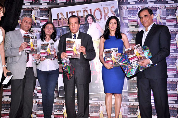 Sridevi unveils cover of Society Interior Magazine