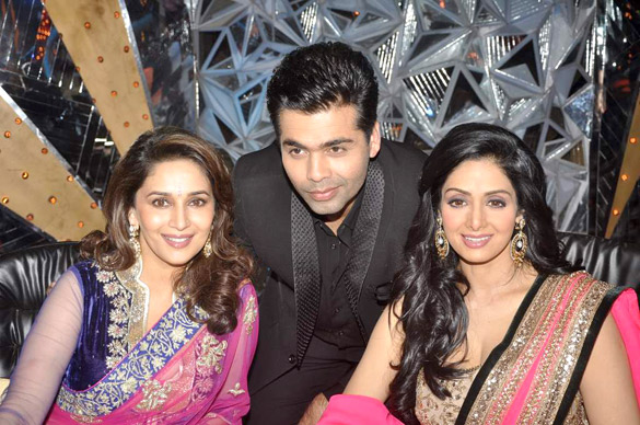 Sridevi promotes ENGLISH VINGLISH with Madhuri at Jhalak Dikhla Jaa