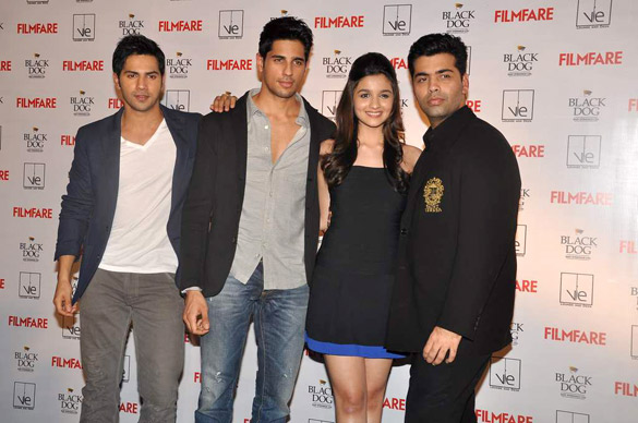 SOTY team at launch of Filmfare cover