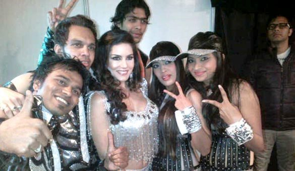 Sunny Leone performs on stage for new year