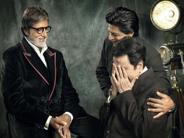 Dilip Kumar Amitabh Bachchan & Shahrukh Khan shoot for Filmfare