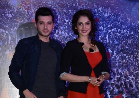 Isha Koppikar and Divyendu Sharma at the first look launch of 'Assee Nabbe Poore Sau'