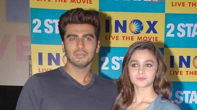 Alia Bhatt and Arjun Kapoor promote their film 2 States in Bangalore and Kolkata