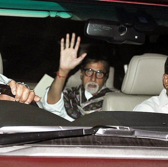 Amitabh, Sachin at Dhoom 3 Screening