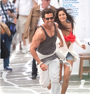 Hrithik Roshan and Katrina Kaif in Bang Bang stills