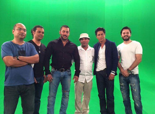 SRK and Salman Khan shoot 'Bigg Boss' promo for 'Dilwale' promotions