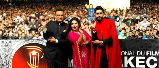 Abhishek, Farah and Boman attend 14th Marrakech International Film Festival