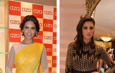Esha Gupta, Nargis Fakhri and Vaani Kapoor spotted at Aza store launch