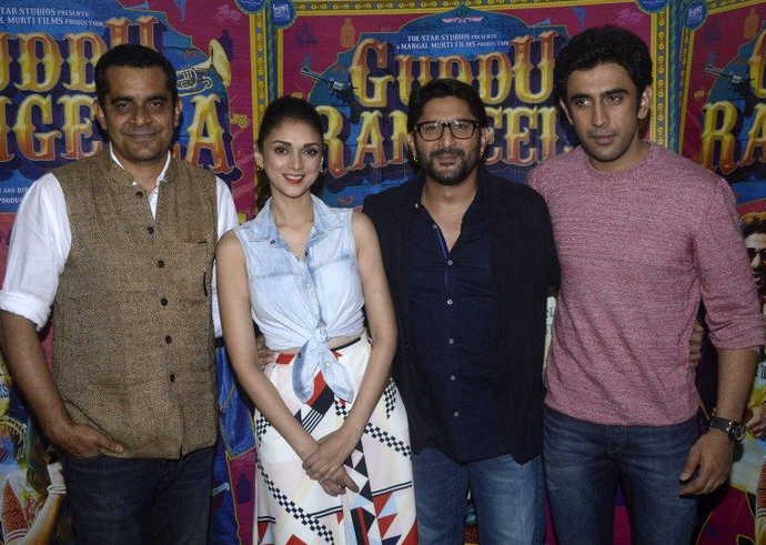 Arshad Warsi, Amit Sadh, Aditi Rao Hydari and others at the promotion 'Guddu Rangeela'