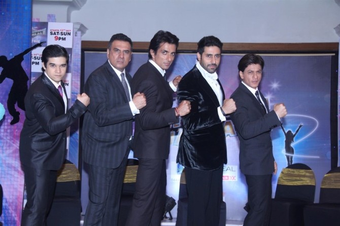 Shahrukh Khan, Abhishek, Farah and others at the launch of reality show 'Dil Se Naachein Indiawaale'