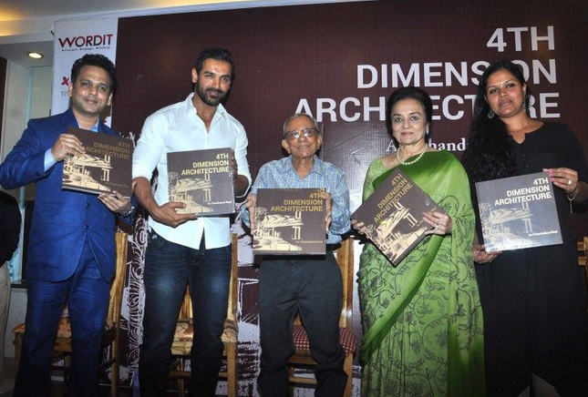 John Abraham and Asha Parekh at a book launch