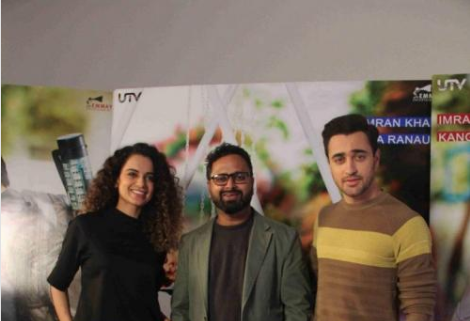 Kangana Ranaut, Nikhil Advani and Imran Khan at 'Katti Batti' promotion