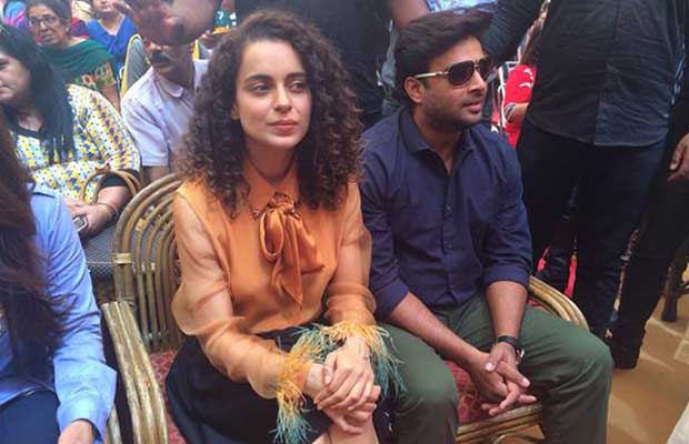 Kangana Ranaut and R Madhavan promote 'Tanu Weds Manu Returns' at Kangana's school