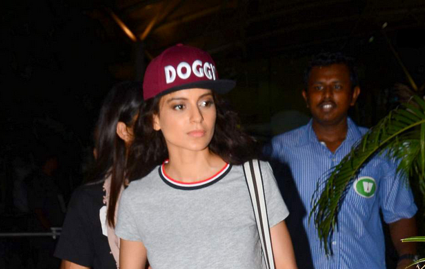 Kangana Ranaut snapped at the airport