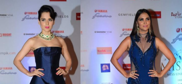 Kangana Ranaut, Lara Dutta and others at the grand finale of a beauty pageant