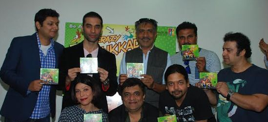Shilpa Shukla, Prakash Jha and others at the music launch of 'Crazy Cukkad Family'