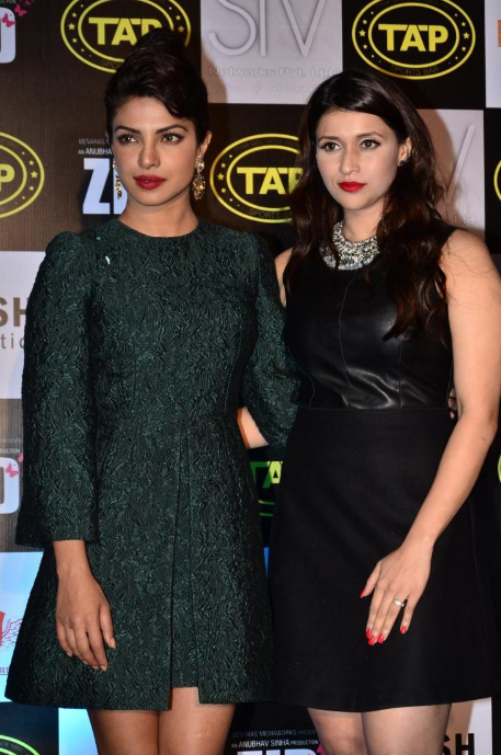 Priyanka Chopra attends the music success bash of her sister Mannara's film 'Zid'