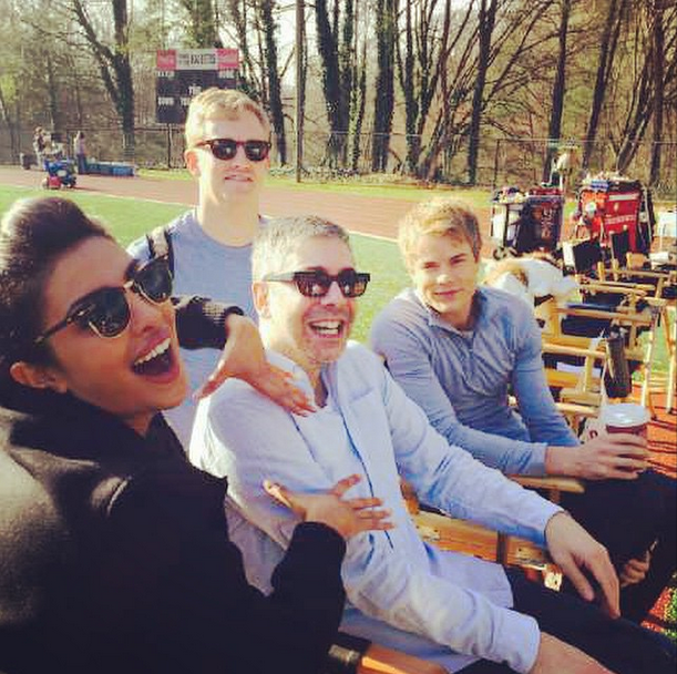 Priyanka Chopra enjoying the shoot of 'Quantico’