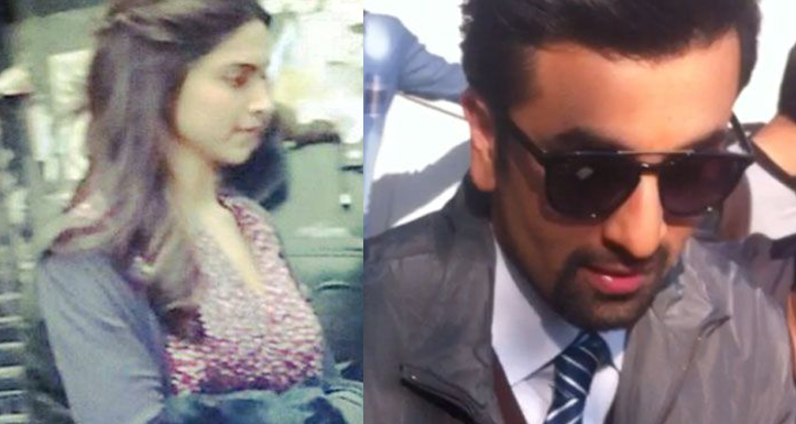 Ranbir and Deepika spotted on the sets of 'Tamasha'