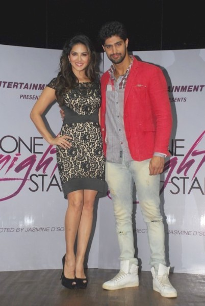 Sunny Leone and Tanuj Virwani promote 'One Night Stand'