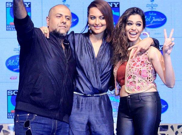 Sonakshi Sinha, Vishal Dadlani and others at the launch of Indian Idol Junior