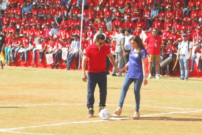 Salman Khan at the launch of Young Champs by Reliance Foundation