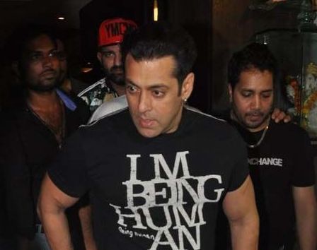 Salman Khan seen at recording studio
