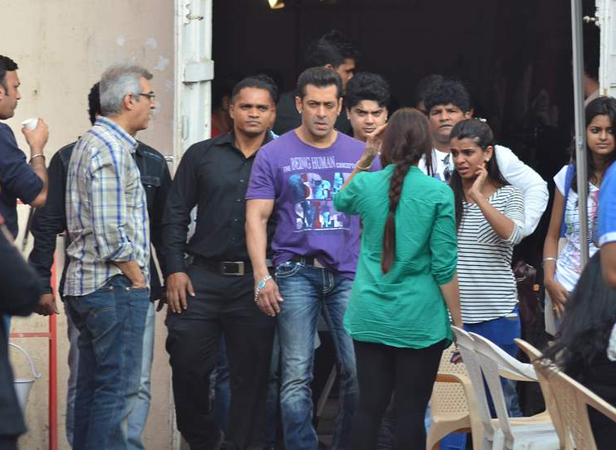 Salman Khan spotted at Mehboob Studios