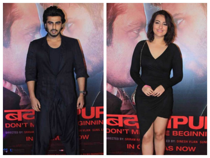 Arjun Kapoor and Sonakshi Sinha at the success party of 'Badlapur'