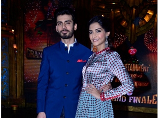 Sonam Kapoor and Fawad Khan promote 'Khoobsurat' on the sets of EKLKBK