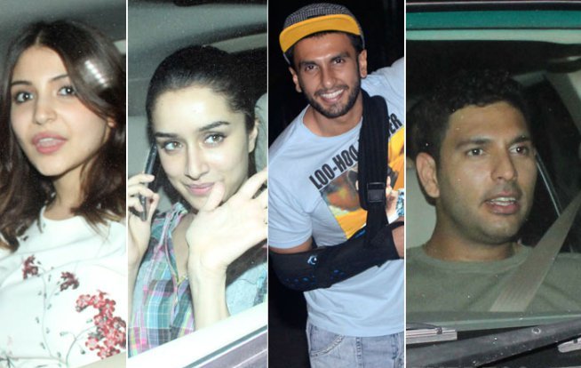 Anushka, Shraddha, Ranveer, Yuvraj and others at the special screening of 'NH10'