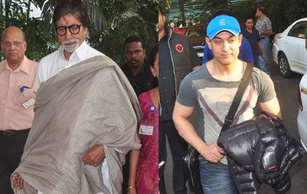 Amitabh Bachchan, Aamir Khan and others spotted at airport