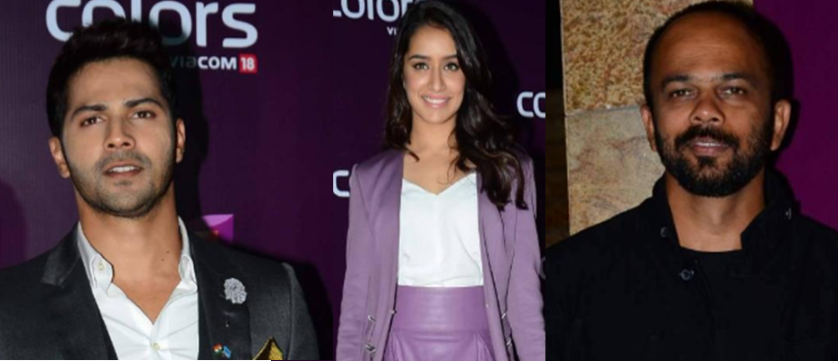 Varun Dhawan, Shraddha Kapoor and Rohit Shetty attend Colors TV Party