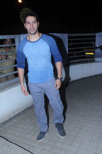 Varun Dhawan snapped at a suburban multiplex