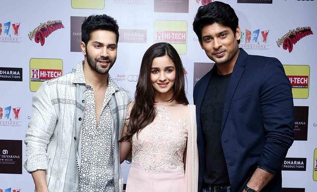 Varun Dhawan, Alia Bhatt and Siddharth Shukla promote their film HSKD in Delhi