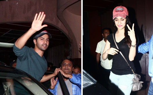 Varun and Shraddha visit a theatre in Suburban Mumbai