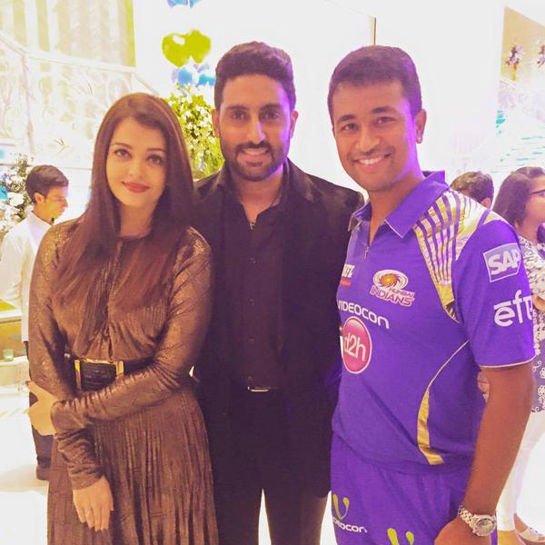 Abhishek and Aishwarya attend Ambani's party to celebrate the victory of Mumbai Indians