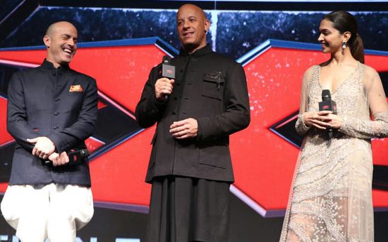 Deepika Padukone With Vin Diesel At xXx India Premier