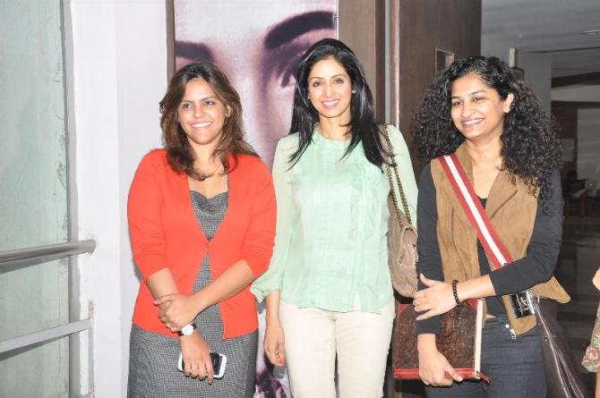 Sridevi & Gauri Shinde at Whistling Woods