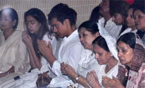 Celebs at Prayer meet of Jiah Khan