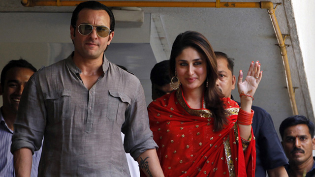 Saif Ali Khan & Kareena Kapoor marry in court
