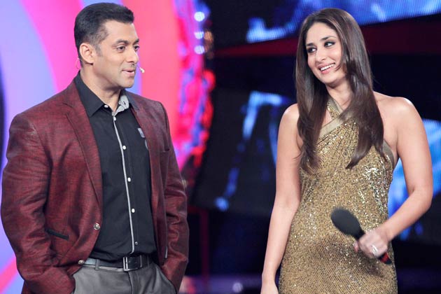 Kareena Kapoor & Salman Khan on sets of BIGG BOSS 6